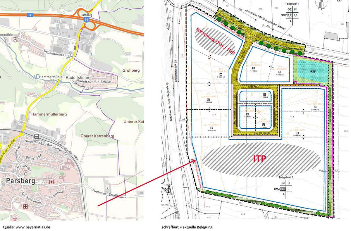ITP-Parsberg Lageplan
